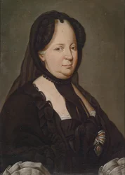 Impératrice Maria Theresia en tenue de veuve